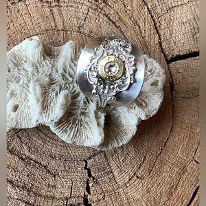 Silver Bullet Casing Statement Ring, size 13.5